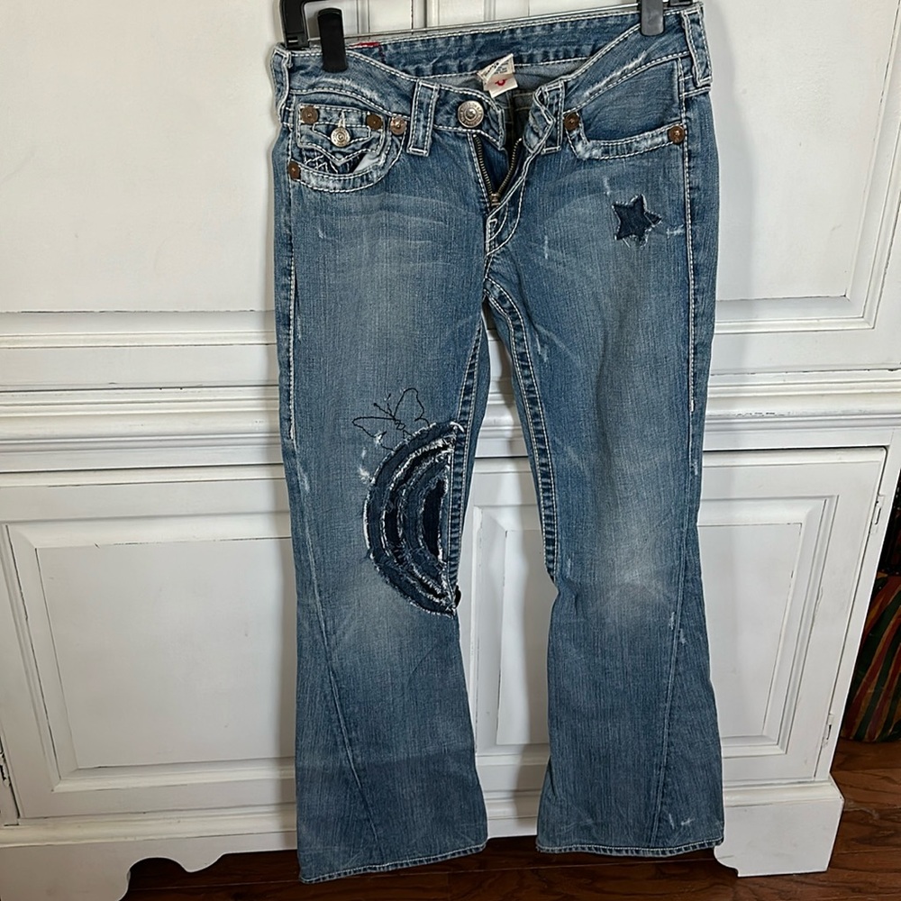 True Religion Joey Big T rainbow hippie sz 28